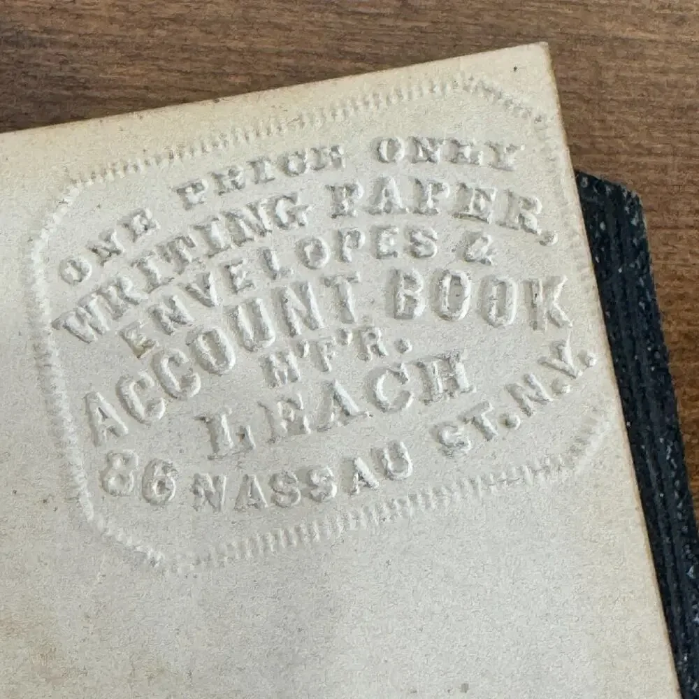 Antique 1883 Standard Pocket Diary No 116 Victorian Leather Account Book
